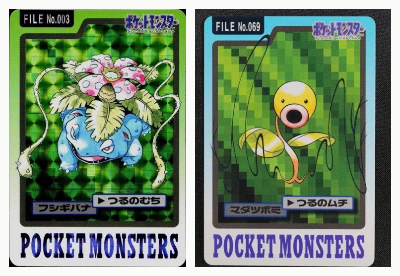 フシギバナ「つるのむち」とマダツボミ「つるのムチ」