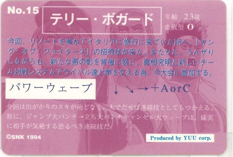 15 テリー・ボガード 裏